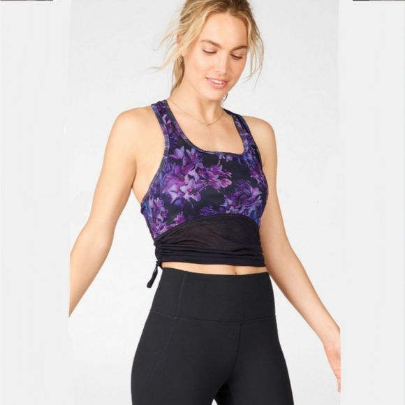 Fabletics Tops - Fabletics Ryan midi logo sports bra tank top XL